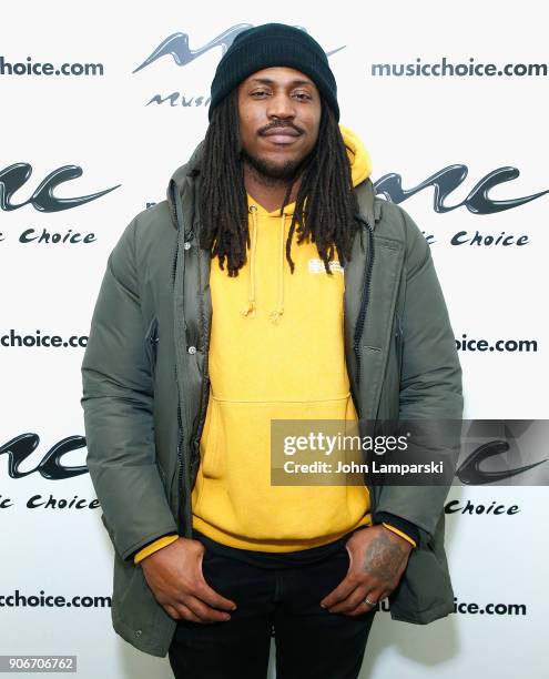 Musician SiR visits Music Choice at Music Choice on January 18, 2018 in New York City.