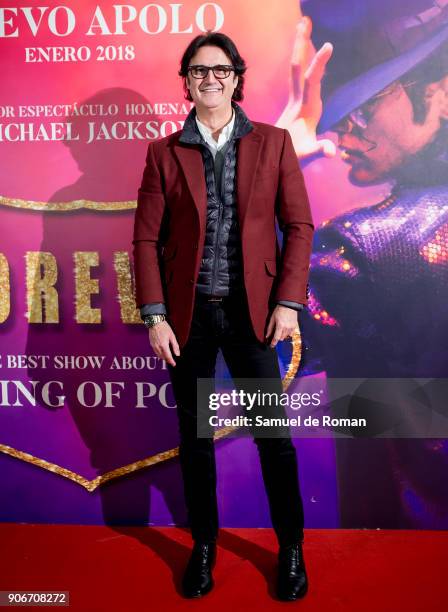 Poty Castillo attends 'Forever Jackson' Madrid Premiere on January 18, 2018 in Madrid, Spain.