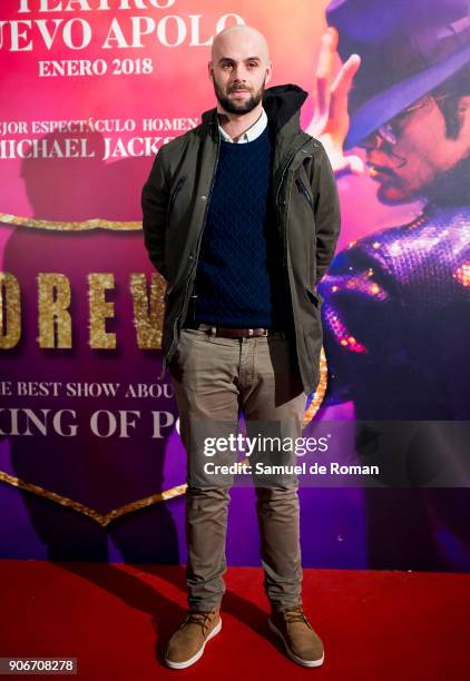 Curro de Lucia attends 'Forever Jackson' Madrid Premiere on January 18, 2018 in Madrid, Spain.