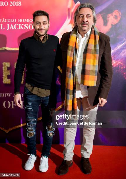 Juan Carmona attends 'Forever Jackson' Madrid Premiere on January 18, 2018 in Madrid, Spain.