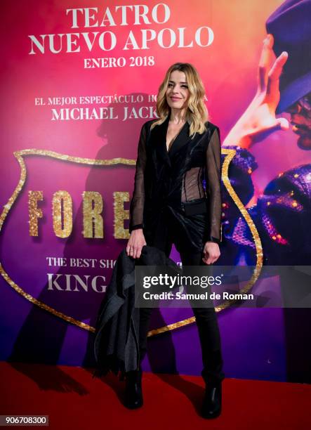 Inma del Moral attends 'Forever Jackson' Madrid Premiere on January 18, 2018 in Madrid, Spain.