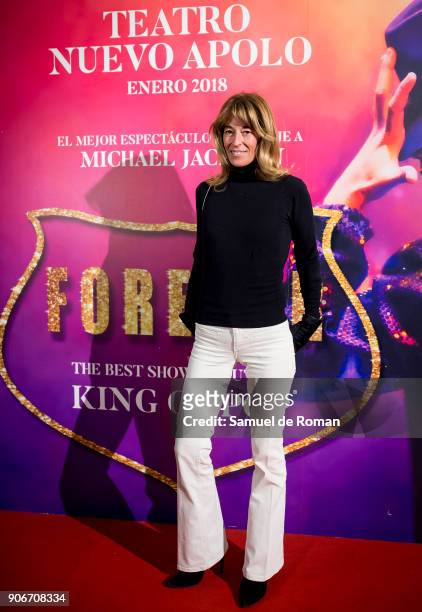 Monica Martin Luque attends 'Forever Jackson' Madrid Premiere on January 18, 2018 in Madrid, Spain.