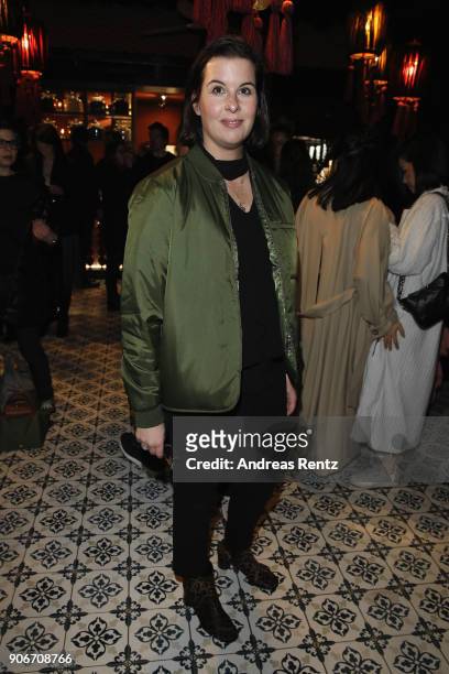 Simone Heift attends the William Fan Defilee during 'Der Berliner Salon' AW 18/19 on January 18, 2018 in Berlin, Germany.