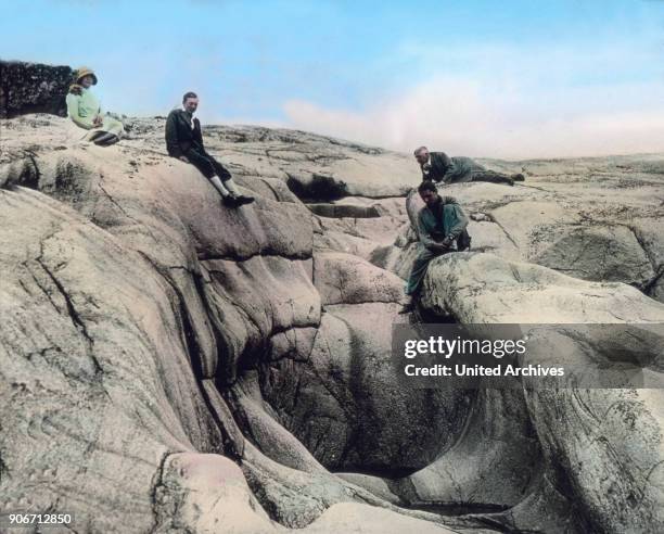 The nature formed this rock formation at Stromstadt, which is called Riesentopf. Europe, Sweden, Sverige, Scandinavia, travel, rock formation near...