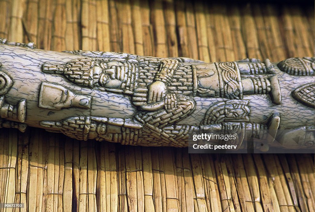 Ivory - part of a antique carved tusk