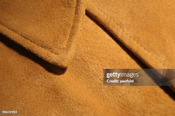 suede collar - tan suede stock pictures, royalty-free photos & images