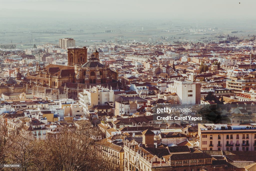 Cityscape of Granada, Spain