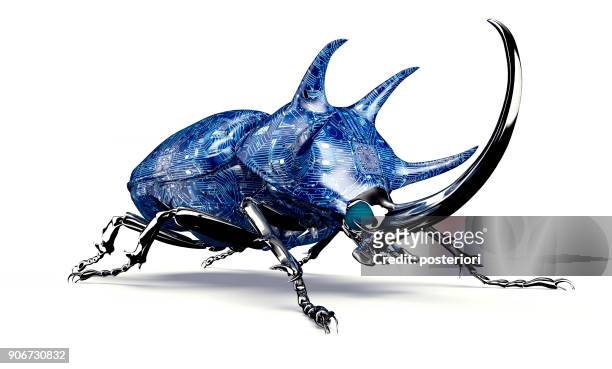 digital safety concept electronic computer bug isolated - computer failure stock pictures, royalty-free photos & images