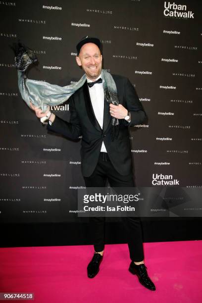 German actor and influencer Daniel Termann during the Maybelline Show 'Urban Catwalk - Faces of New York' at Vollgutlager on January 18, 2018 in...