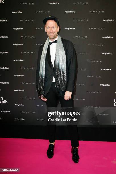 German actor and influencer Daniel Termann during the Maybelline Show 'Urban Catwalk - Faces of New York' at Vollgutlager on January 18, 2018 in...