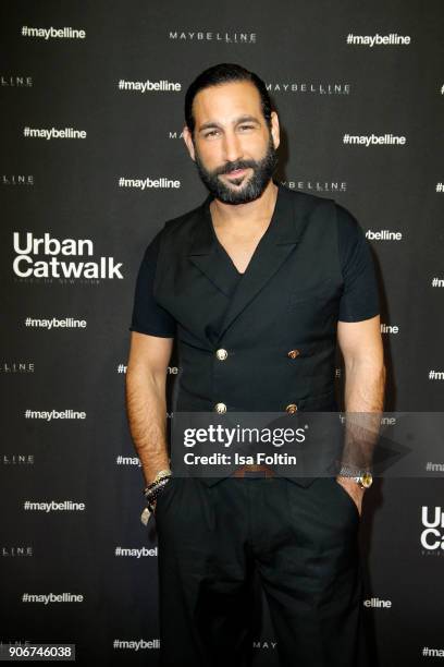 Dancer Massimo Sinato during the Maybelline Show 'Urban Catwalk - Faces of New York' at Vollgutlager on January 18, 2018 in Berlin, Germany.