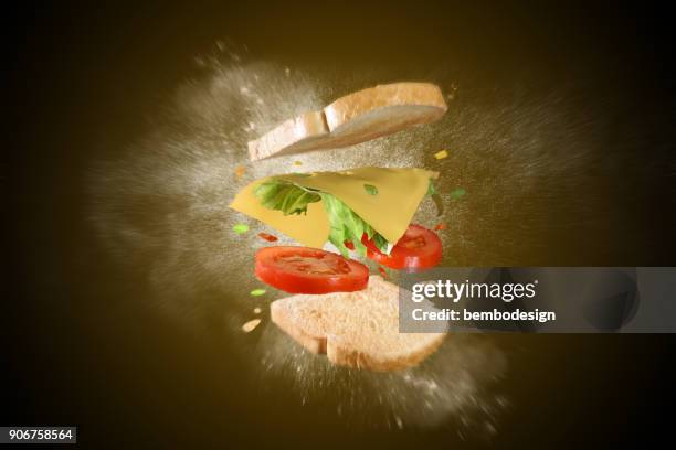 toast exploded - building cutaway stock pictures, royalty-free photos & images