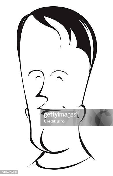 big head - stranger stock illustrations