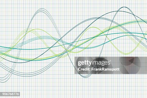 Growth Vector Wave Dotted Line Pattern Horizontal High-Res Vector ...