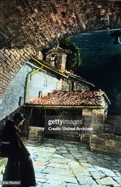 Scene of the life of Saint Francis of Assisi, 13th century.