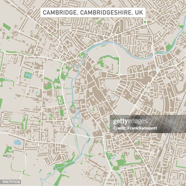 劍橋劍橋英國城市街道地圖 - cambridge cambridgeshire 幅插畫檔、美工圖案、卡通及圖標