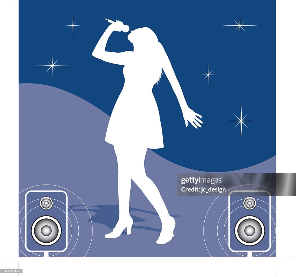 Singer Visual Image The Singer High-Res Vector Graphic - Getty Images