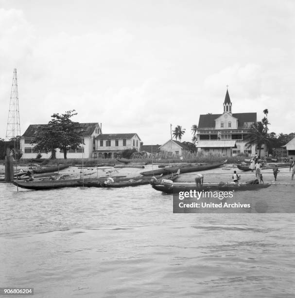 Harbor in Santar_m , Brazil 1966.