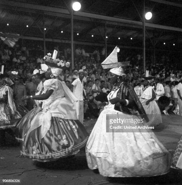 Carnival in Rio de Janairo, Brazil 1966.