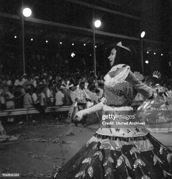 Carnival in Rio de Janairo, Brazil 1966.