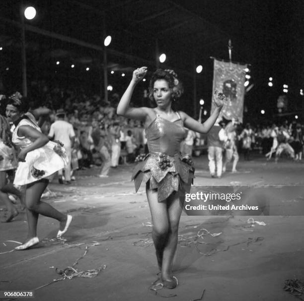 Dancer at the Carnival in Rio de Janairo, Brazil 1966.