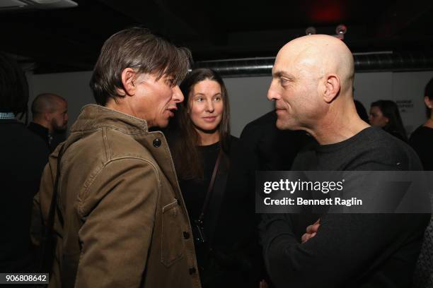 Getty Images photographers Spencer Platt and Al Bello attend the Getty Images 2017 Year In Focus client event on January 18, 2018 in New York City.
