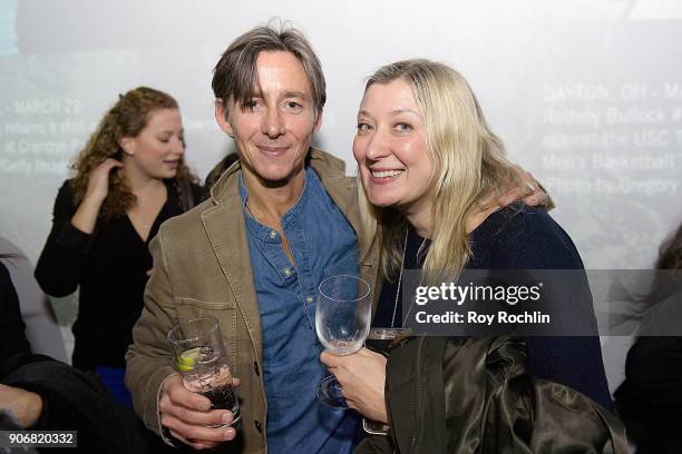 Getty Images photographer Spencer Platt and guest attend the Getty Images 2017 Year In Focus client event on January 18, 2018 in New York City.