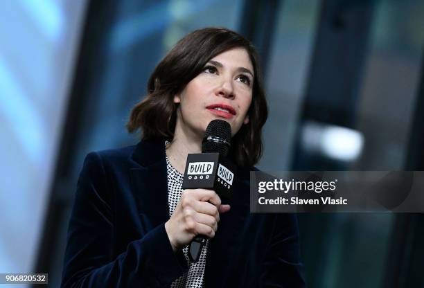 Musician/comedian Carrie Brownstein visits Build Series to discuss eighth and final season of IFC's comedy TV series "Portlandia" at Build Studio on...