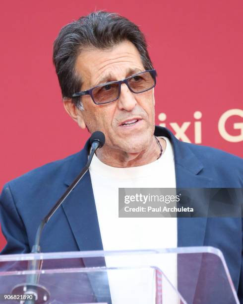 Elie Samaha attends the ceremony honored Director Xixi Gao with his hands and footprints in cement at The TCL Chinese Theatre at TCL Chinese Theatre...