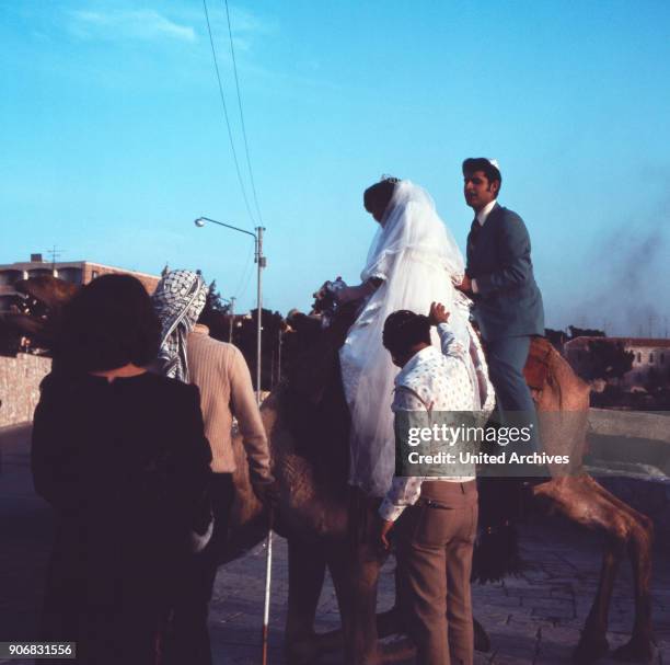 Wedding on the Mount of Olives in Israel, 1970s.