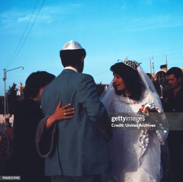 Wedding on the Mount of Olives in Israel, 1970s.