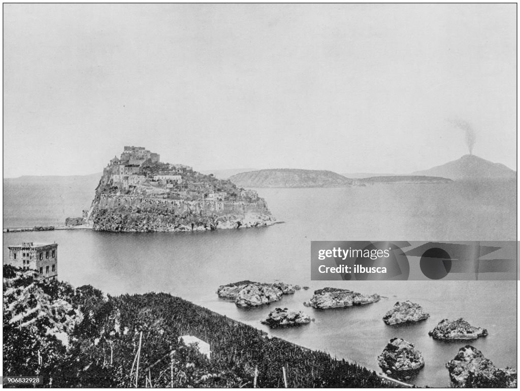 Antique photograph of World's famous sites: Island of Ischia, Italy