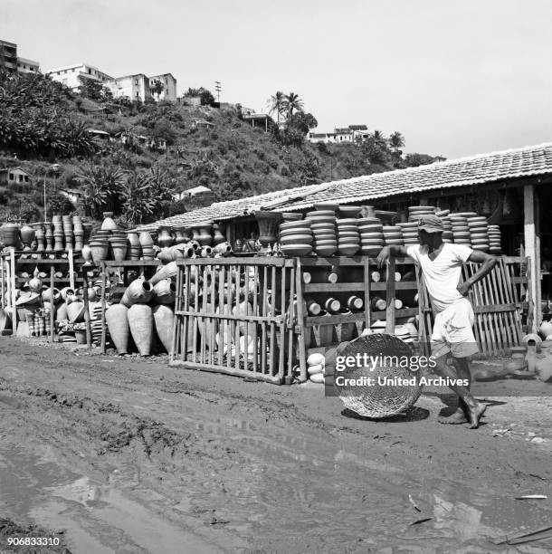 The Feira de Agua de Meninos in Salvador, Brazil 1960s.