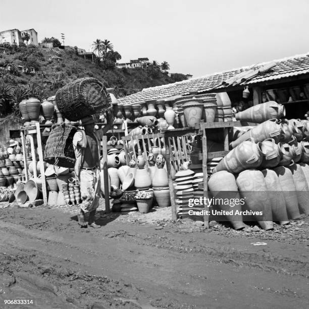 The Feira de Agua de Meninos in Salvador, Brazil 1960s.