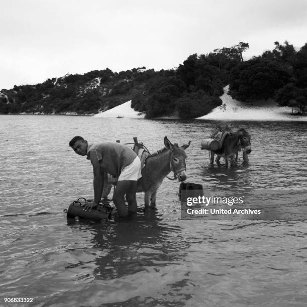 At the Lagoa do Abaete near Salvador, Brazil 1960s.