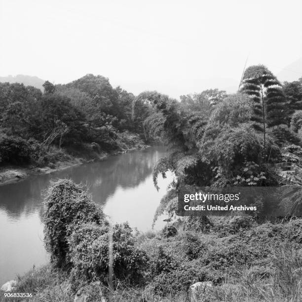 At the Magdalena River, Colombia 1960s.