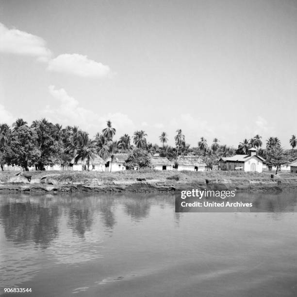 At the Magdalena River, Colombia 1960s.