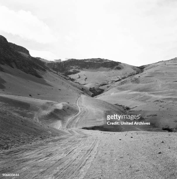Road to the Nevado del Ruiz, Colombia 1960s.