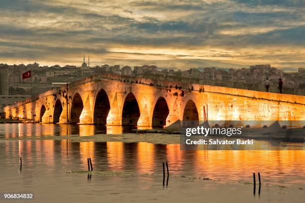 buyukcekmece bridge - istanbul bridge stock pictures, royalty-free photos & images