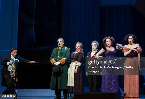 From left, Mexican tenor Javier Camarena , Italian baritone Pietro Spagnoli , American mezzo-soprano Joyce DiDonato , Italian baritone Alessandro...