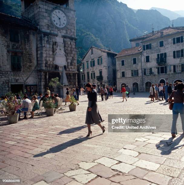 Vacation in Dalmatia, Montenegro, Yugoslavia 1970s.