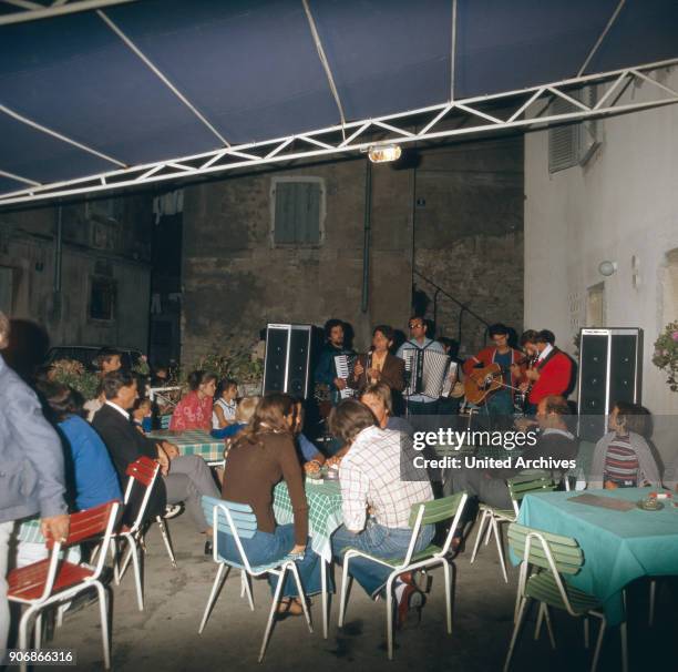 Vacation in Pore_ on Istria, Croatia, Yugoslavia 1970s.