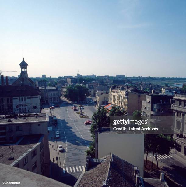 View on the city of Constanta, Romania 1970s.