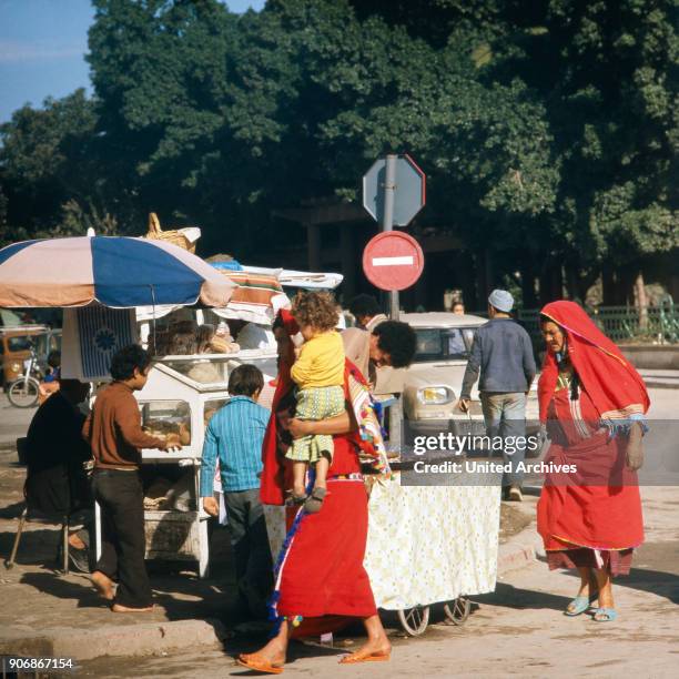 Booth of a bread vendor, Tunisia 1980s.