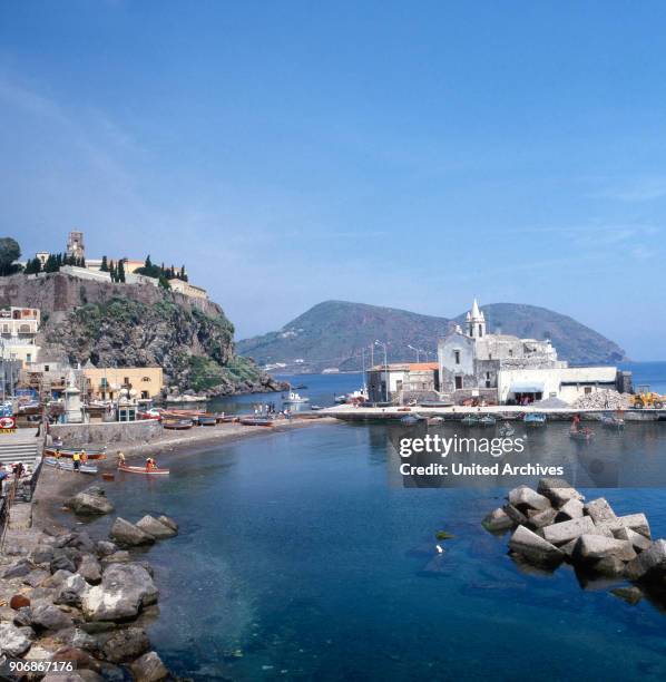 Bay of Sardinia in Italy, 1980s.