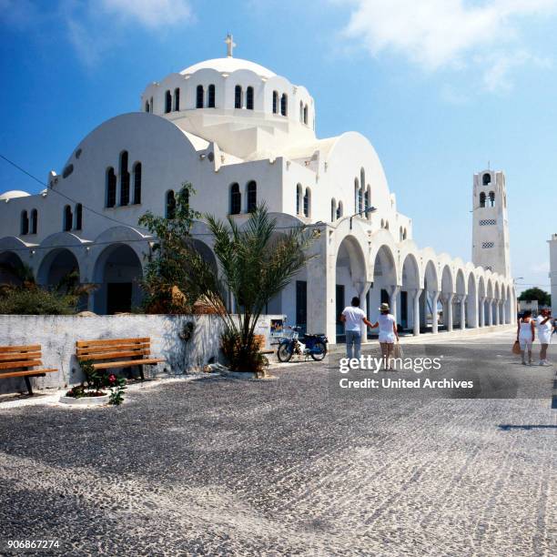 Metropolitan church on Santorini, Greece 1990s.