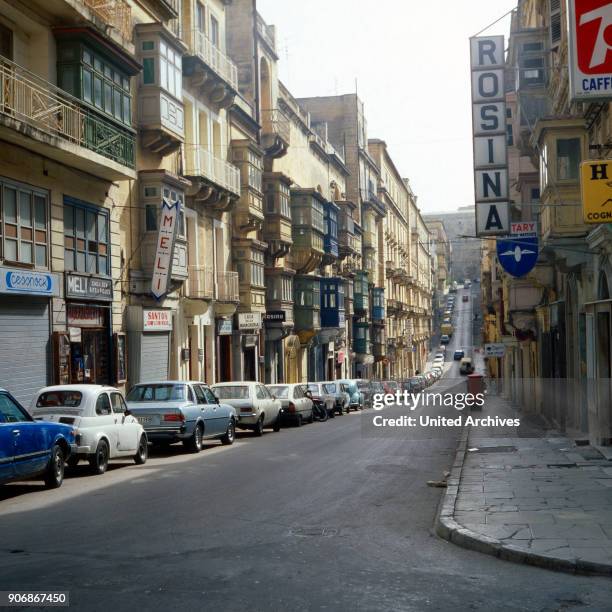 Travel to Malta. View of the city Valletta, Capital of Malta. 1975.