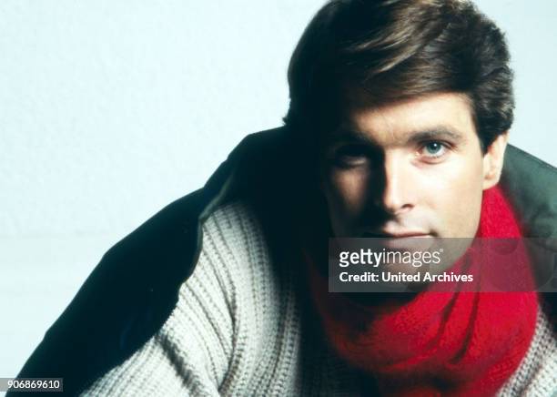 Man in winter clothes, 1980s.