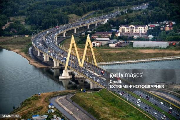 ponte do milênio em kazan - volga - fotografias e filmes do acervo