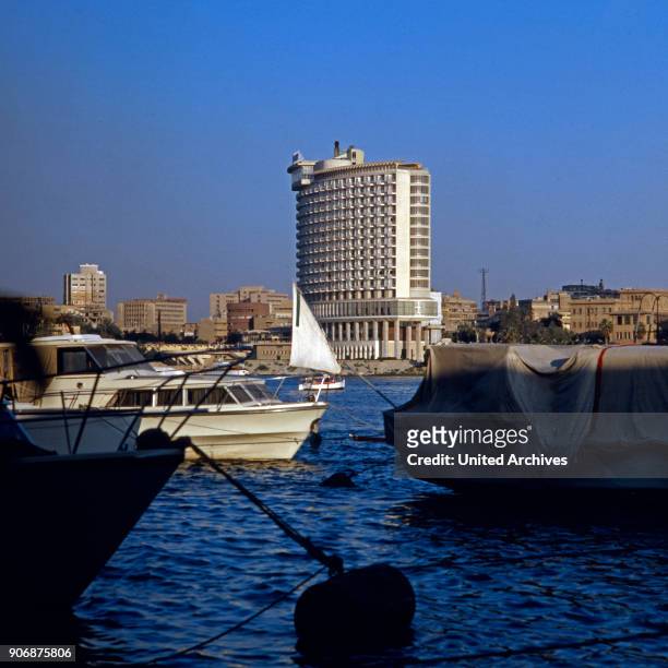 Le Meridien Le Caire Hotel at Corniche Road at Garden City, a quarter of Cairo, Egypt, late 1970s.